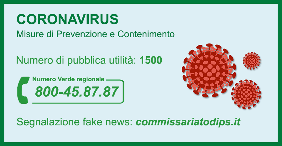 Coronavirus: misure di prevenzione e contenimento