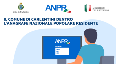 ANPR: attivo il servizio “Anagrafe Nazionale Popolare Residente” per i cittadini di Carlentini