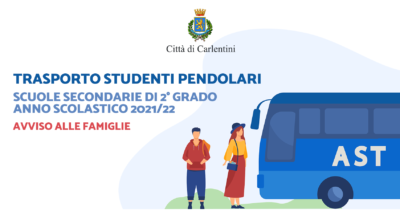 Trasporto studenti pendolari scuole secondarie di 2° grado: avviso alle famiglie