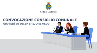 Consiglio Comunale: convocazione per giovedì 30 dicembre, ore 18