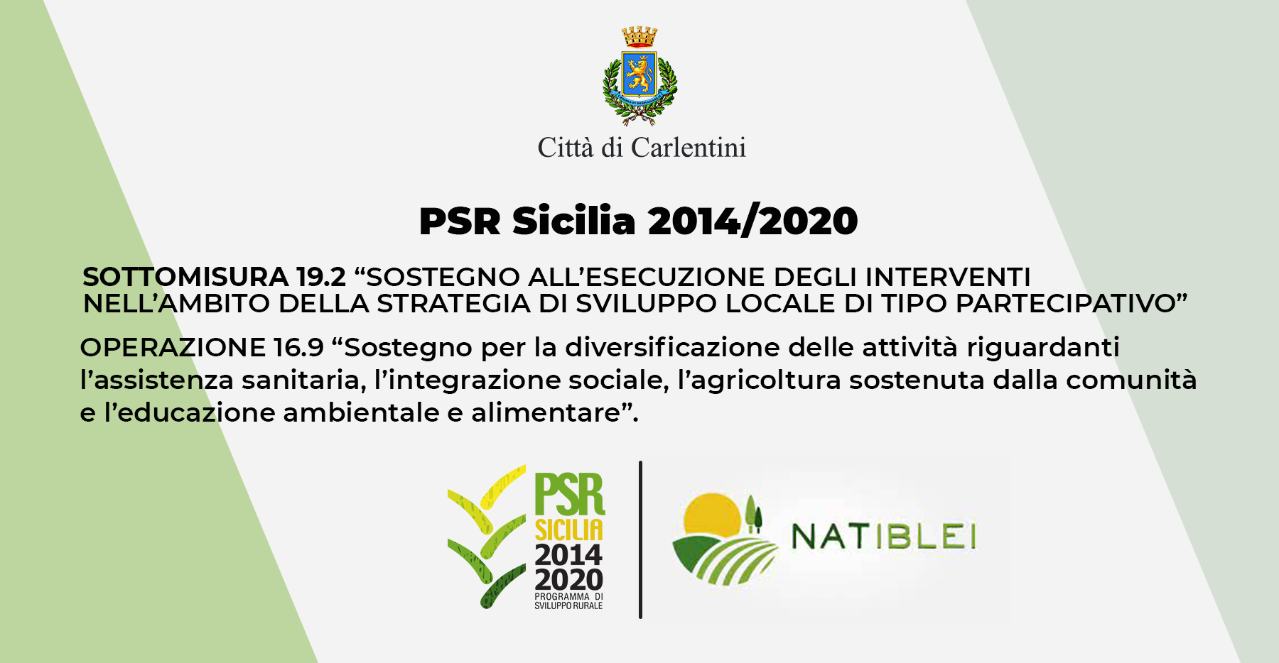 Bando PSR Sicilia 2014-2020: sottomisura 19.2, Operazione 16.9.