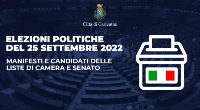 Elezioni Politiche 2022: manifesti delle liste e dei candidati per la Camera e Senato