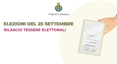 Elezioni Nazionali e Regionali del 25 settembre: rilascio tessere elettorali