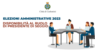 Elezioni amministrative 2023: Disponibilità al ruolo di Presidente di seggio