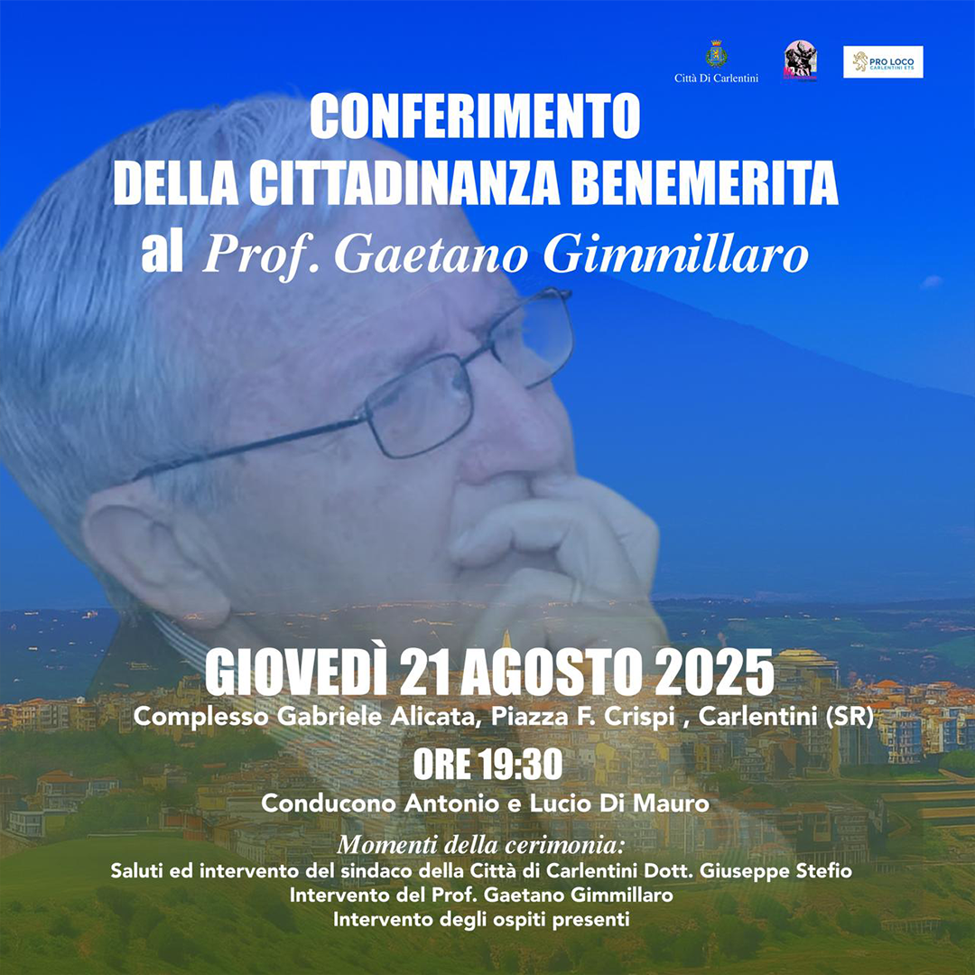 Cittadinanza benemerita a Gaetano Gimmillaro